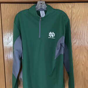 EUC Men's UND University of North Dakota 1/4 zip Pull over Jacket Hoodie Top M